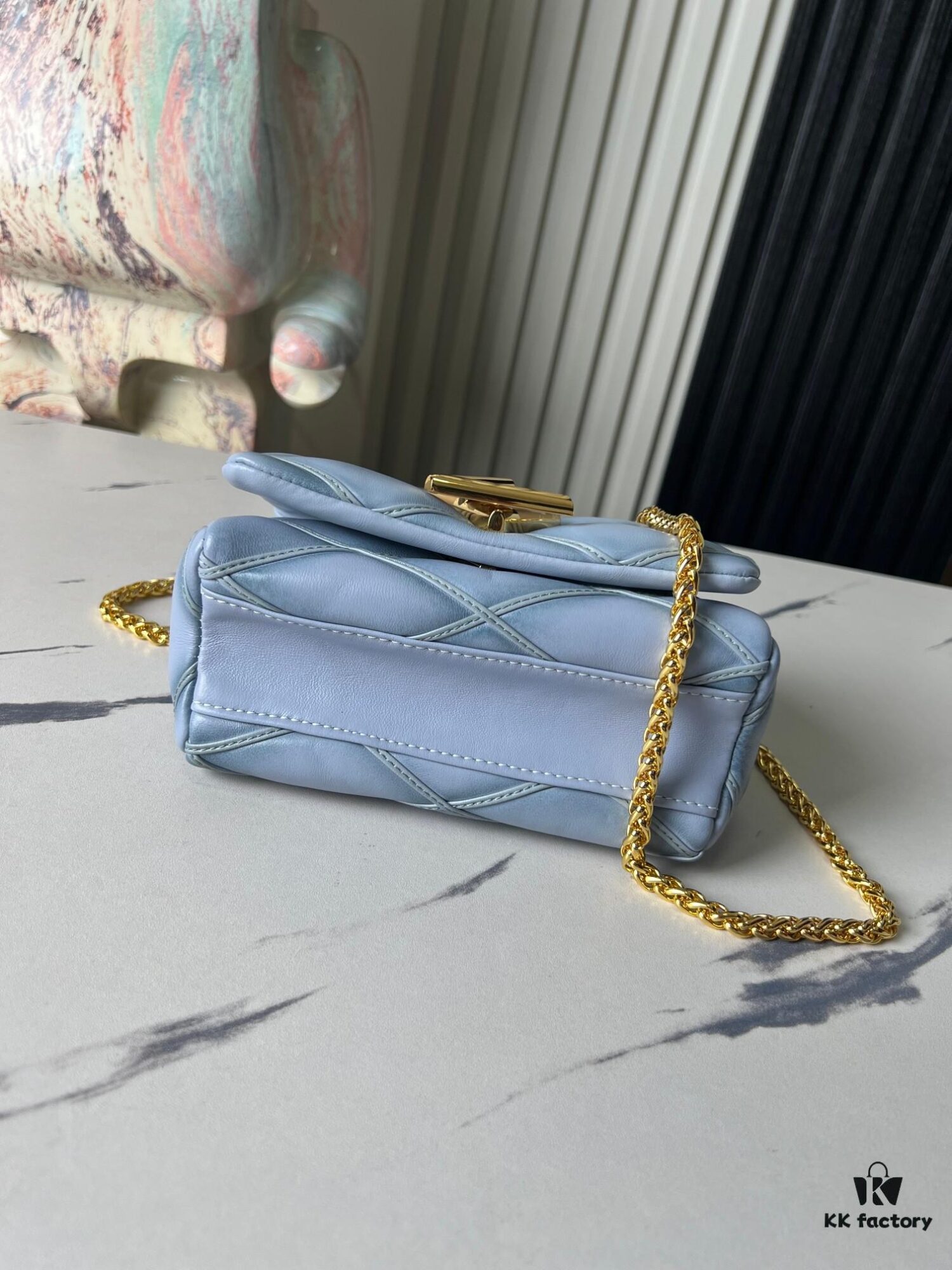 6930873c6e68136f4d9a86d1 Top-tier Original Order Exclusive Real-shot M83071 Misty Blue M23625 M82752 Full Leather Chain Bag Series PICO GO-14 Handbag