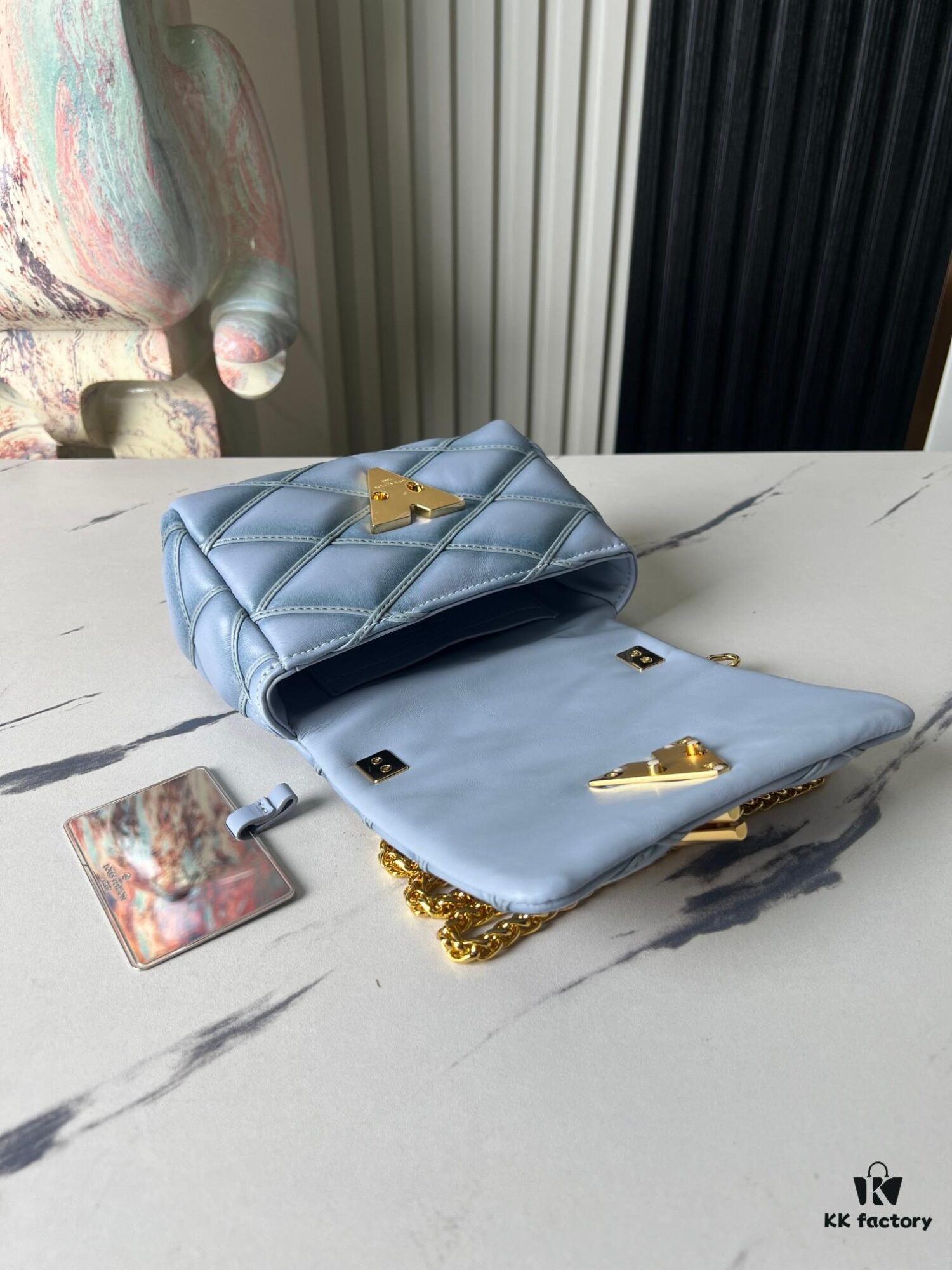 6930873d6e68136f4d9a86d3 Top-tier Original Order Exclusive Real-shot M83071 Misty Blue M23625 M82752 Full Leather Chain Bag Series PICO GO-14 Handbag