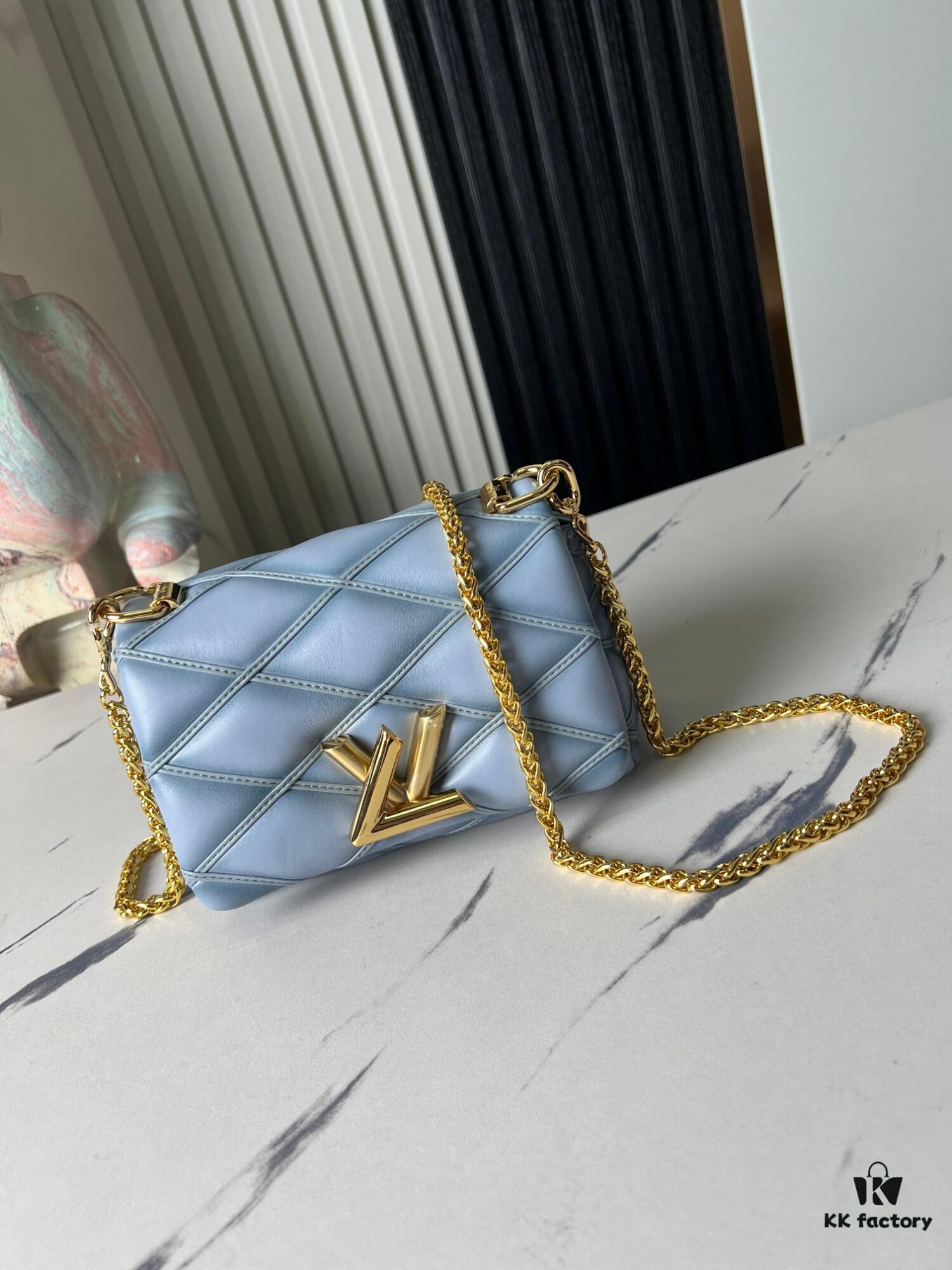 6930873f6e68136f4d9a86d7 Top-tier Original Order Exclusive Real-shot M83071 Misty Blue M23625 M82752 Full Leather Chain Bag Series PICO GO-14 Handbag