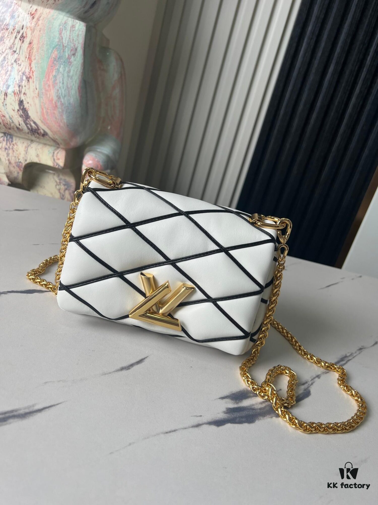 693087446e68136f4d9a86df Top-tier Original Order Exclusive Real Photos M23762 White M23625 M82752 Full Leather Chain Bag Series PICO GO-14 Handbag