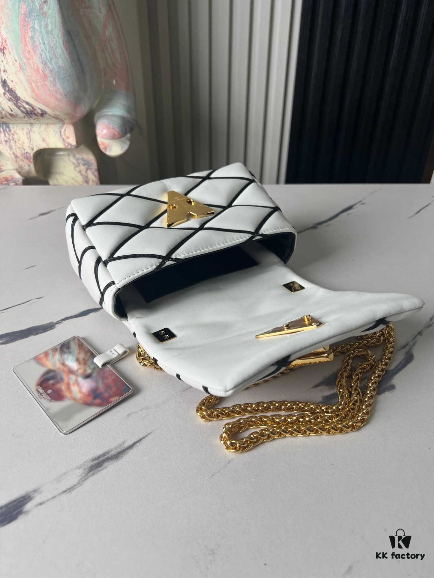 693087496e68136f4d9a86e4 Top-tier Original Order Exclusive Real Photos M23762 White M23625 M82752 Full Leather Chain Bag Series PICO GO-14 Handbag