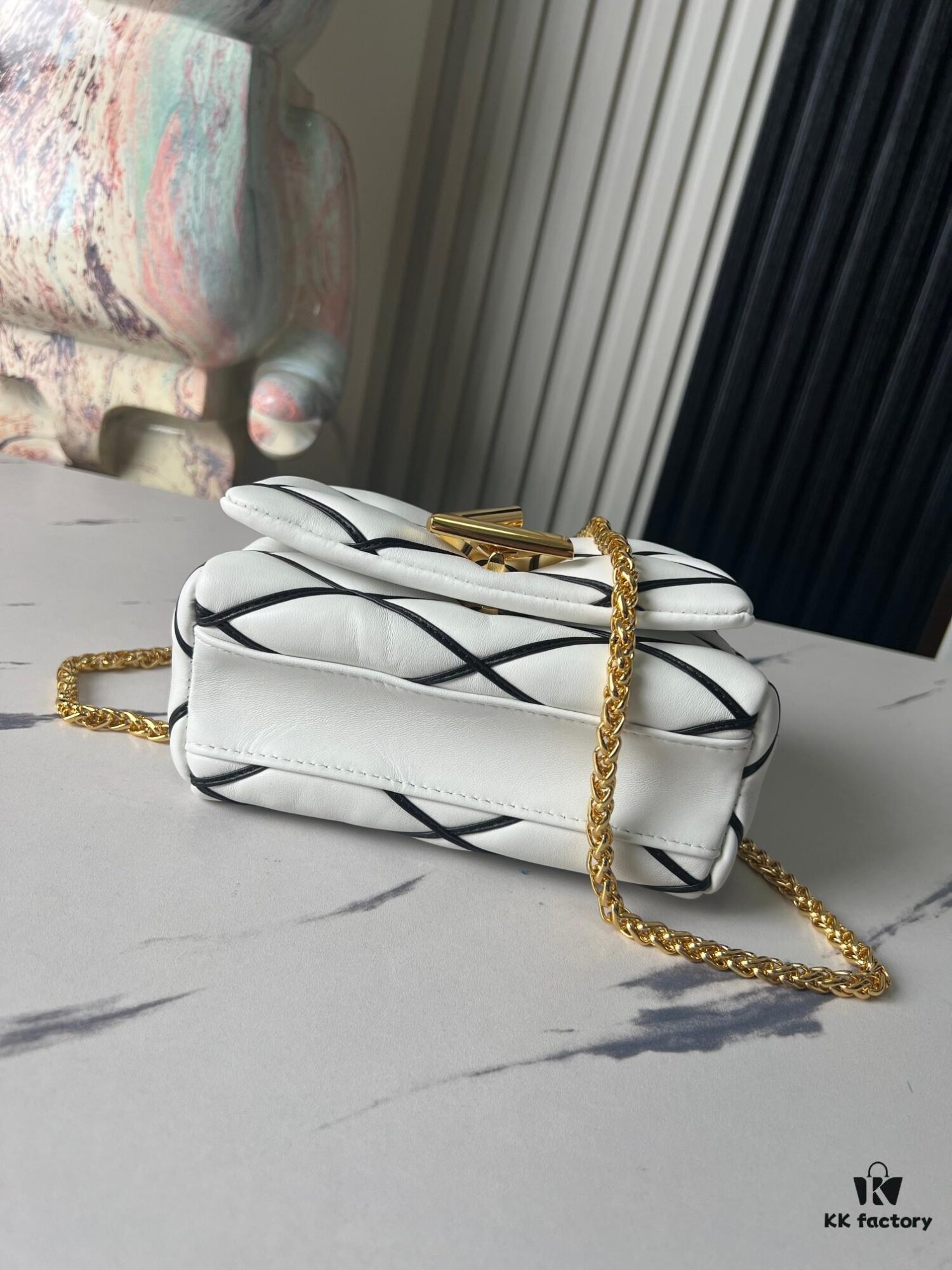 693087496e68136f4d9a86e5 Top-tier Original Order Exclusive Real Photos M23762 White M23625 M82752 Full Leather Chain Bag Series PICO GO-14 Handbag