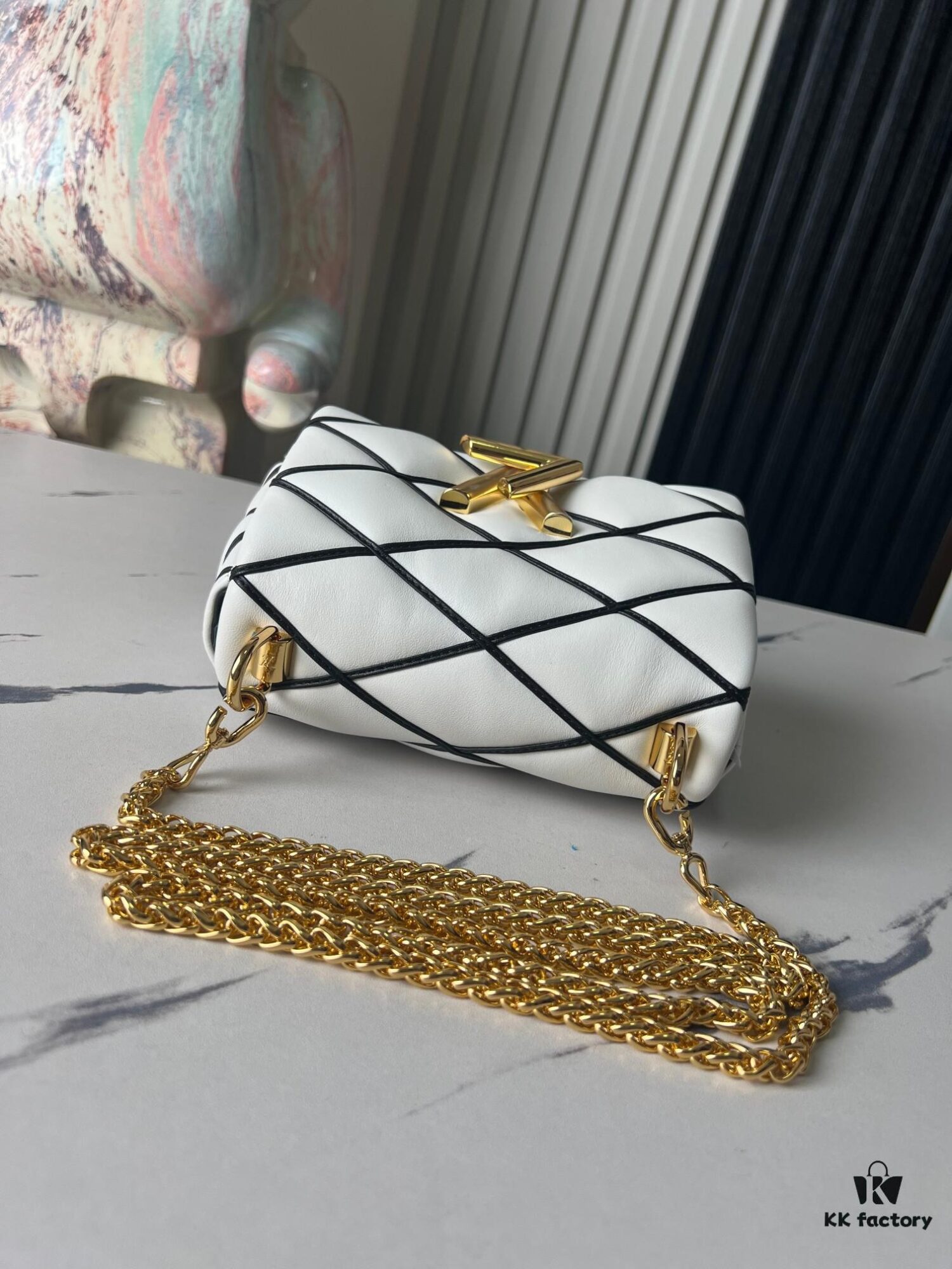 693087496e68136f4d9a86e6 Top-tier Original Order Exclusive Real Photos M23762 White M23625 M82752 Full Leather Chain Bag Series PICO GO-14 Handbag
