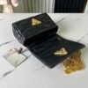 6930874f6e68136f4d9a86ef Top Quality Original Order Exclusive Real Shot M23625 Black Full Leather Chain Bag Series PICO GO-14 Handbag