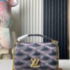6930874f6e68136f4d9a86f0 Top Quality Original Design Exclusive Real Shot M23569 M22891 Black Gradient Full Leather Diamond Quilted Chain Bag Series GO-14 Teist Medium Handbag M22890