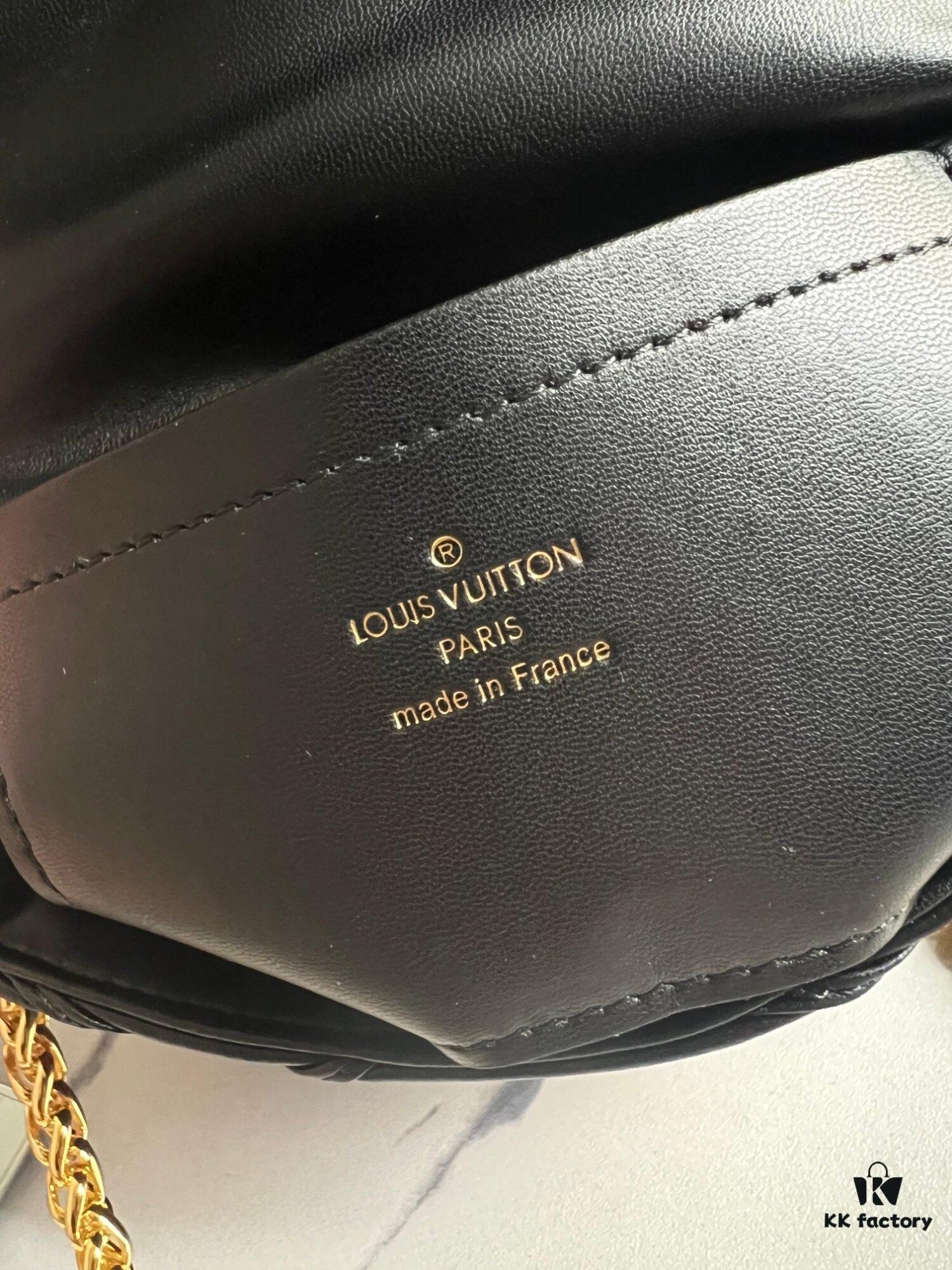 693087506e68136f4d9a86f2 Top Quality Original Order Exclusive Real Shot M23625 Black Full Leather Chain Bag Series PICO GO-14 Handbag