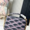 693087516e68136f4d9a86f6 Top Quality Original Design Exclusive Real Shot M23569 M22891 Black Gradient Full Leather Diamond Quilted Chain Bag Series GO-14 Teist Medium Handbag M22890