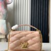 693087556e68136f4d9a86fb Top-Quality Original Order Exclusive Real Shot M24465 M22891 Beige Full Leather Quilted Chain Bag Series GO-14 Teist Medium Handbag M22890
