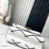 6930875c6e68136f4d9a8707 Top-tier Original Order, Exclusive Real Photography: M22890 White Full Leather Quilted Chain Bag Series GO-14 Teist Medium Handbag M22891