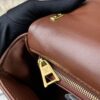 693087626e68136f4d9a8711 GO-14 Medium Caramel-Colored Bag M22890 from the Full-Grain Quilted Chain Bag Series