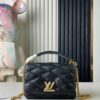 693087646e68136f4d9a8717 Top-tier Original Order Exclusive Real Shot M22891 Black Full Leather Quilted Chain Bag Series GO-14 Teist Medium Handbag M22890