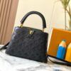 693087686e68136f4d9a871d Upgraded M20742 LV Broderie Anglaise Embroidered Gold Button Capucines BB Bag