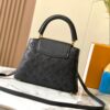 693087696e68136f4d9a8720 Upgraded M20742 LV Broderie Anglaise Embroidered Gold Button Capucines BB Bag
