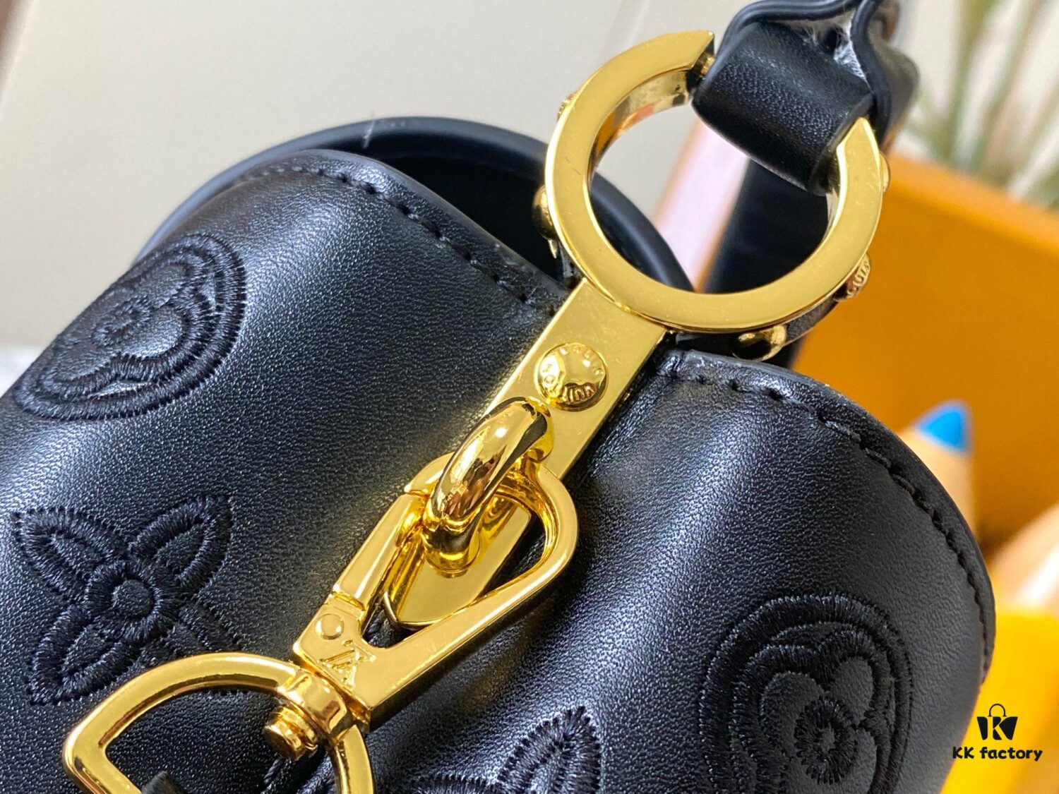 693087716e68136f4d9a872d Upgraded M20741 LV Broderie Anglaise Embroidered Gold Button Capucines Mini Bag