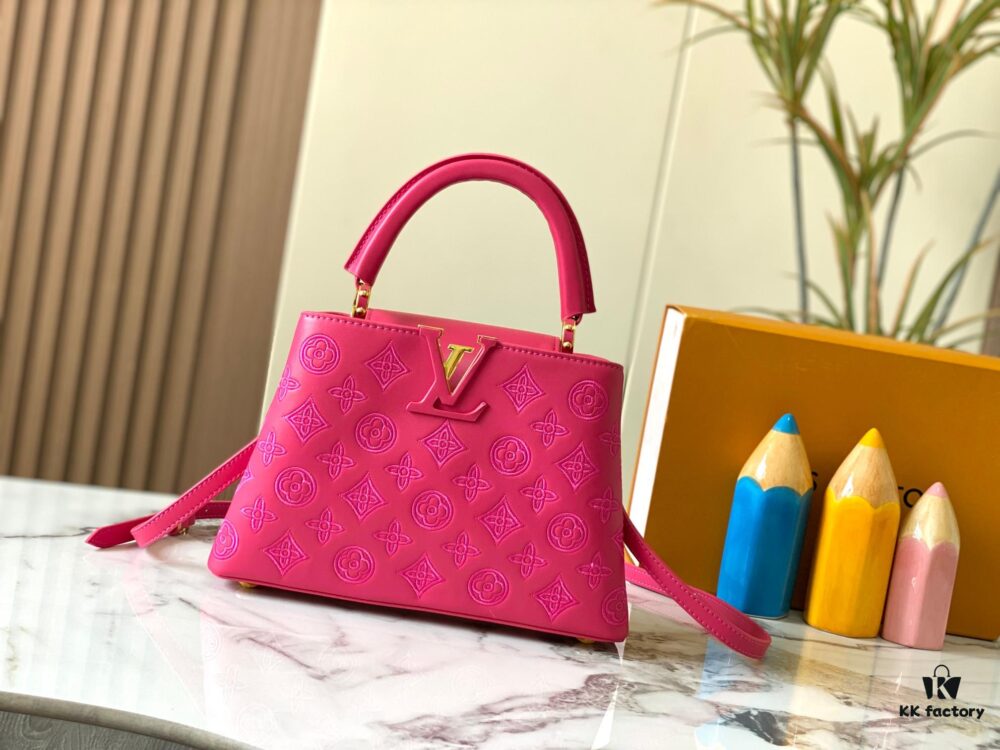 693087736e68136f4d9a8731 Upgraded M20742 LV Broderie Anglaise Embroidered Gold Button Capucines BB Bag