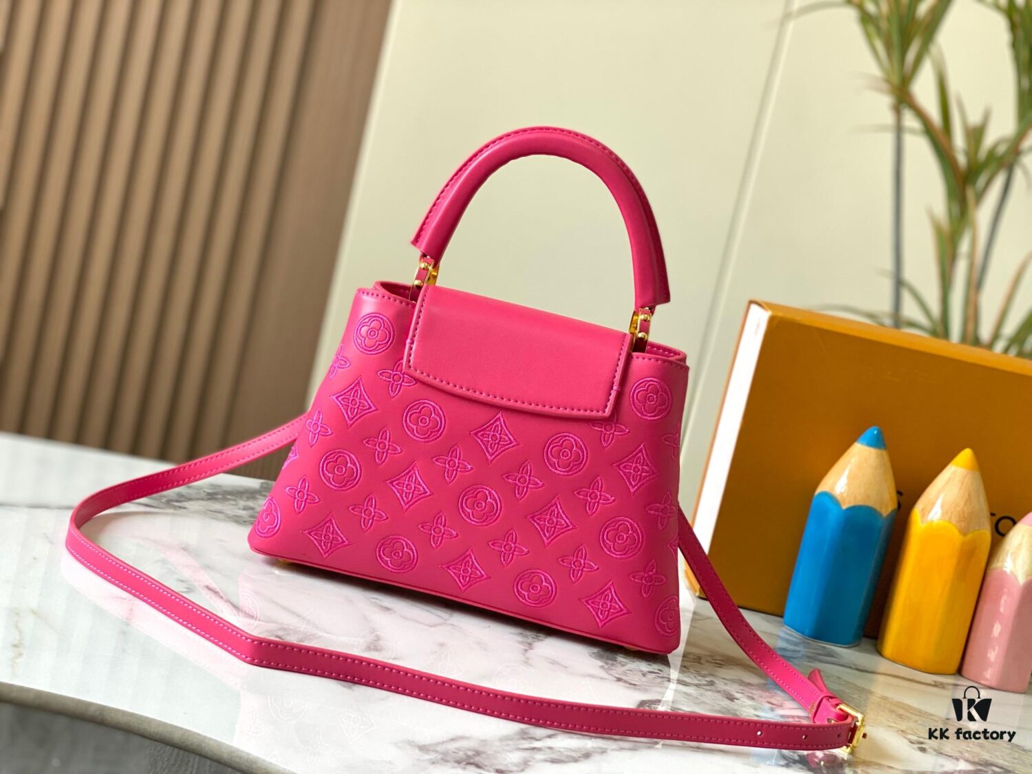 693087746e68136f4d9a8732 Upgraded M20742 LV Broderie Anglaise Embroidered Gold Button Capucines BB Bag