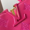 693087756e68136f4d9a8734 Upgraded M20742 LV Broderie Anglaise Embroidered Gold Button Capucines BB Bag