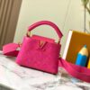 693087776e68136f4d9a8737 Upgraded M20741 LV Broderie Anglaise Embroidered Gold Button Capucines Mini Bag