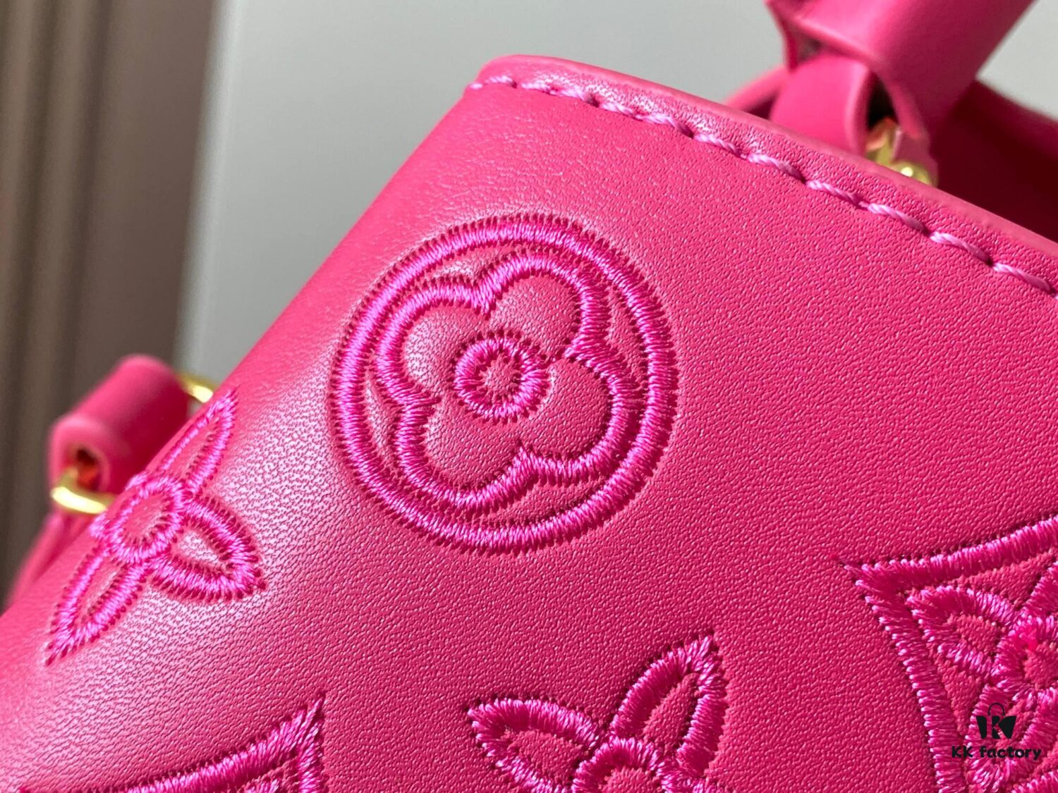 693087776e68136f4d9a8738 Upgraded M20742 LV Broderie Anglaise Embroidered Gold Button Capucines BB Bag
