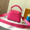 6930877c6e68136f4d9a873d Upgraded M20741 LV Broderie Anglaise Embroidered Gold Button Capucines Mini Bag