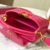 6930877c6e68136f4d9a873f Upgraded M20741 LV Broderie Anglaise Embroidered Gold Button Capucines Mini Bag