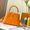 6930877d6e68136f4d9a8741 Upgraded M20742 LV Broderie Anglaise Embroidered Gold Button Capucines BB Bag