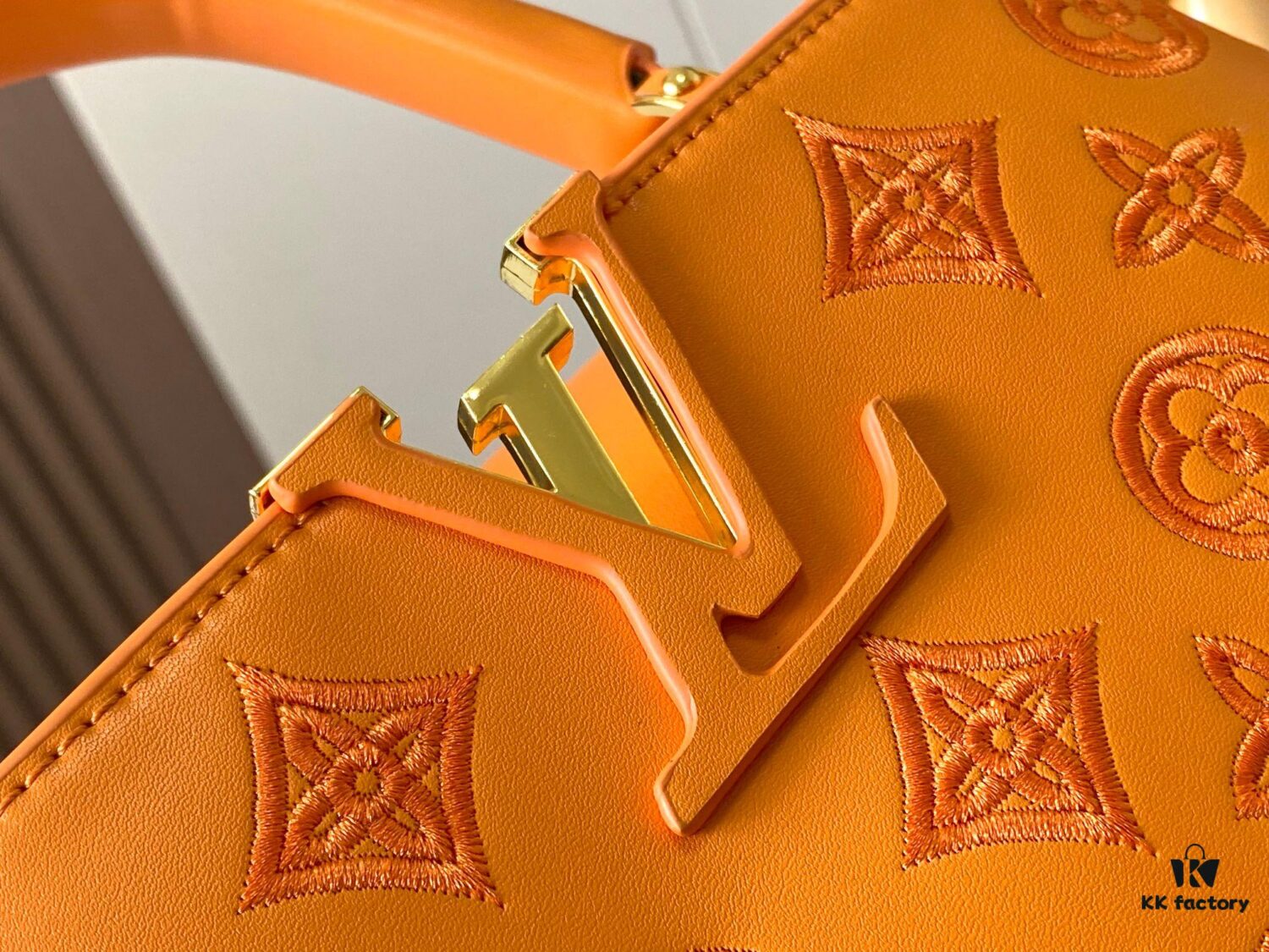 693087806e68136f4d9a8746 Upgraded M20742 LV Broderie Anglaise Embroidered Gold Button Capucines BB Bag