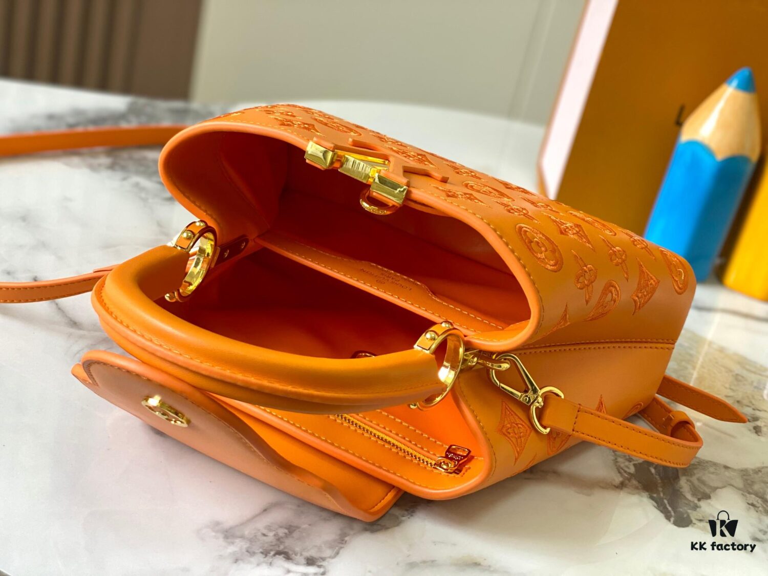 693087826e68136f4d9a8748 Upgraded M20742 LV Broderie Anglaise Embroidered Gold Button Capucines BB Bag