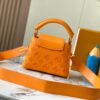 693087836e68136f4d9a874c Upgraded M20741 LV Broderie Anglaise Embroidered Gold Button Capucines Mini Bag