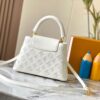 693087886e68136f4d9a8753 Upgraded M20742 Broderie Anglaise Embroidered Gold Button Capucines BB Bag