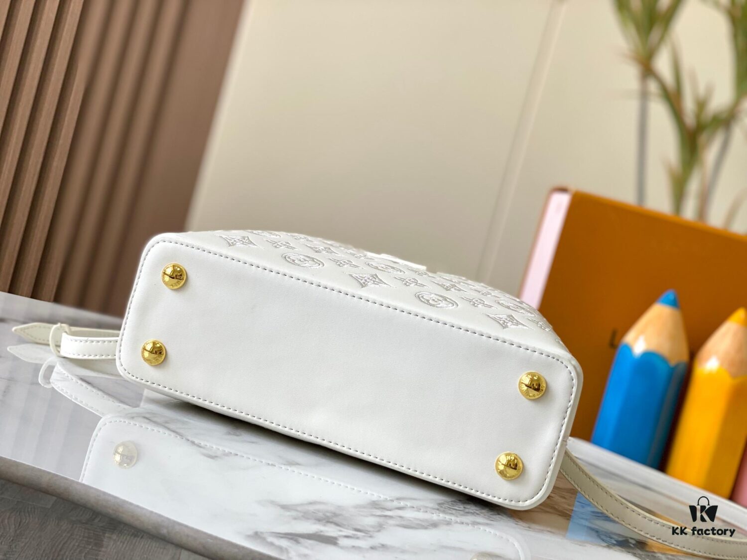 693087886e68136f4d9a8756 Upgraded M20742 Broderie Anglaise Embroidered Gold Button Capucines BB Bag