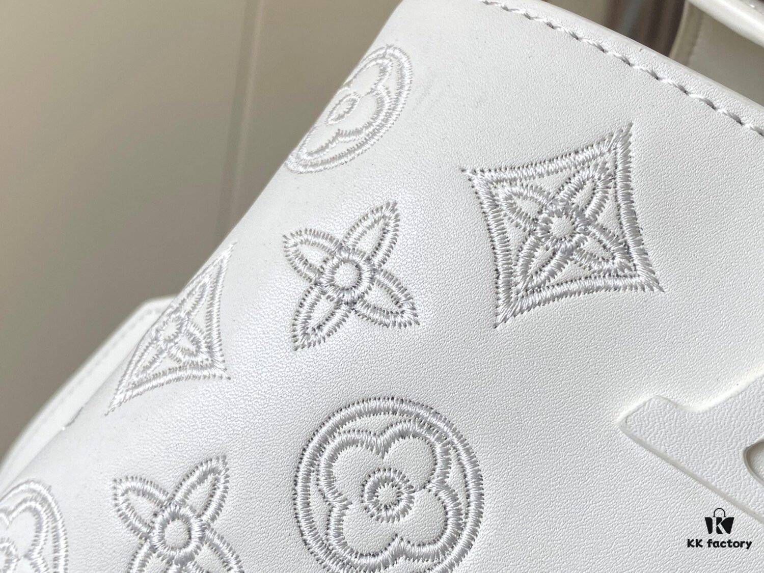 Upgraded M20741 LV Broderie Anglaise Embroidered Gold Button Capucines Mini Bag