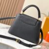 693087996e68136f4d9a876f Upgraded M23951 Black Capucines Medium Handbag