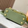 693087ca6e68136f4d9a87c9 Upgraded M23950 Green Mini Capucines Handbag with Lovelock Chain