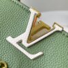 693087cb6e68136f4d9a87cb Upgraded M23950 Green Mini Capucines Handbag with Lovelock Chain