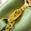 693087cb6e68136f4d9a87cd Upgraded M23950 Green Mini Capucines Handbag with Lovelock Chain