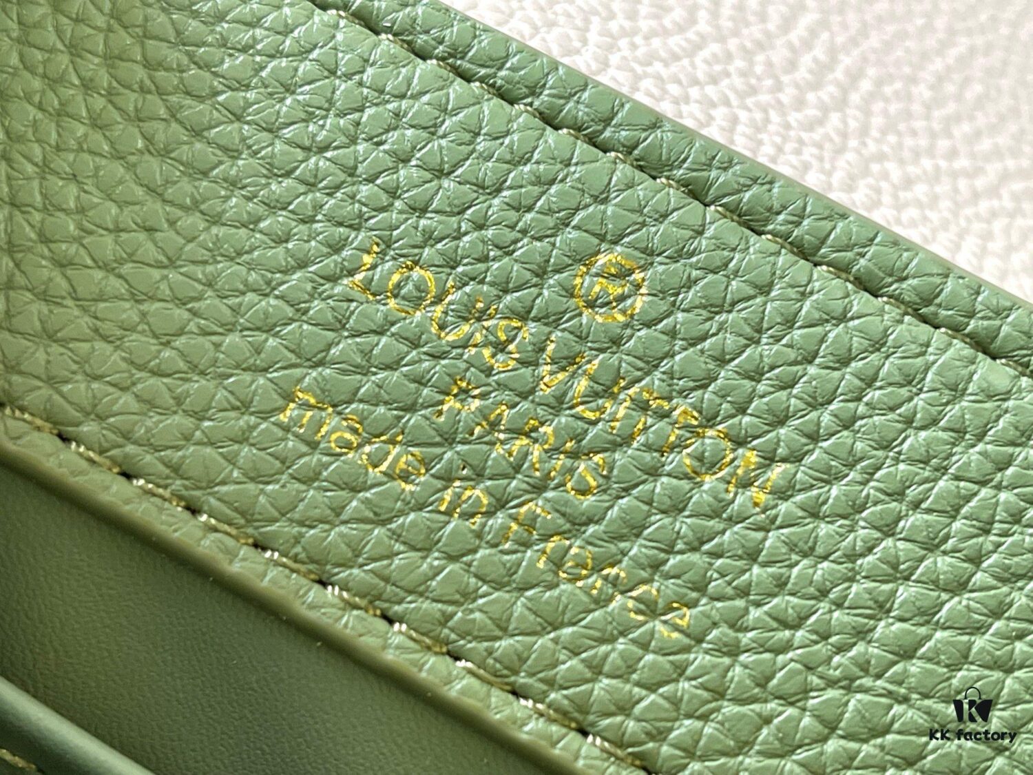 693087ce6e68136f4d9a87d1 Upgraded M23950 Green Mini Capucines Handbag with Lovelock Chain