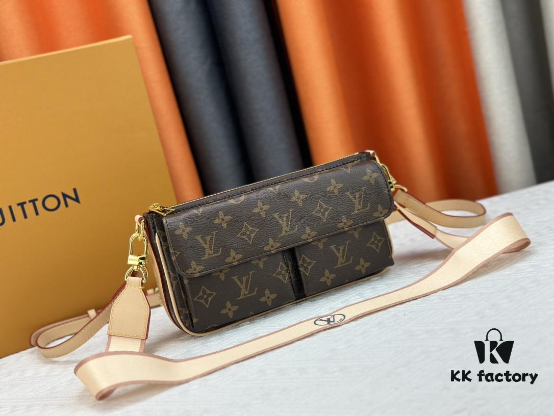 693087d96e68136f4d9a87ee Original Design, Full Steel Hardware 👏👏 Vibe Bag Inspired by the 2003 Viva-cité Bag, Crafted in Monogram Canvas with Compact Silhouette