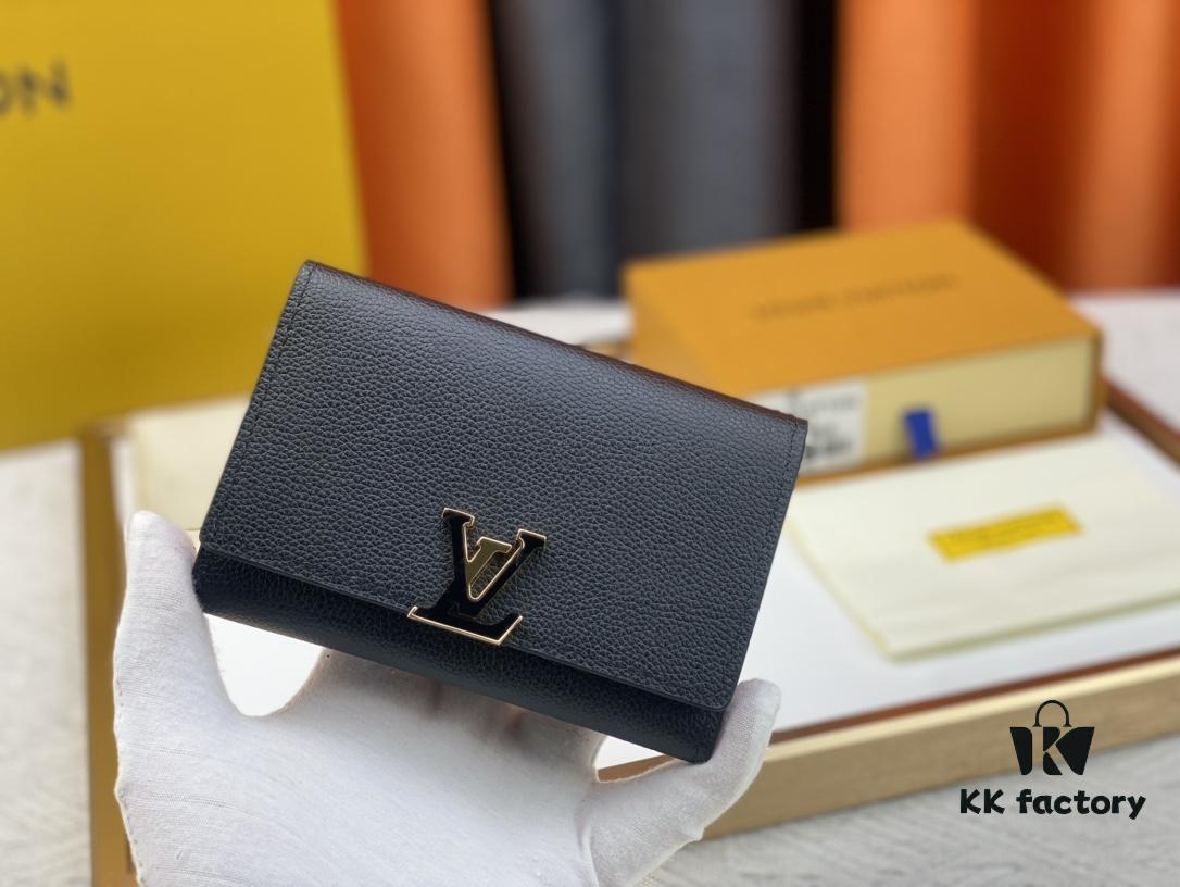 693087f76e68136f4d9a883a M62157/62158 Soft Leather Wallet Inspired by Iconic Design Lines