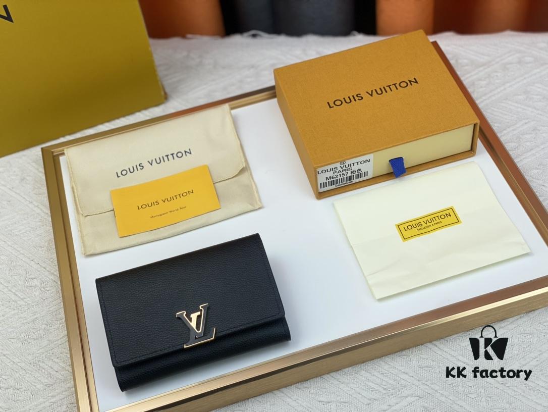693087fa6e68136f4d9a8843 M62157/62158 Soft Leather Wallet Inspired by Iconic Design Lines