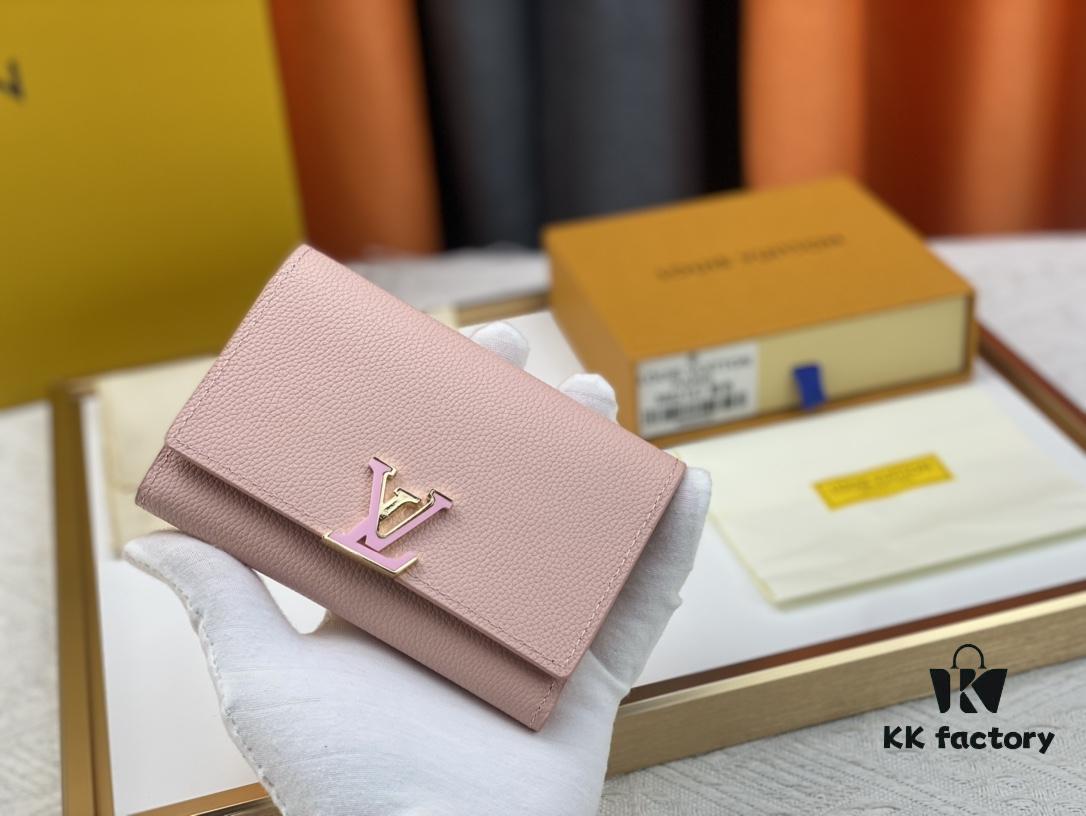 693087fd6e68136f4d9a884b M62157/62158 Soft Leather Wallet Inspired by Iconic Design Lines