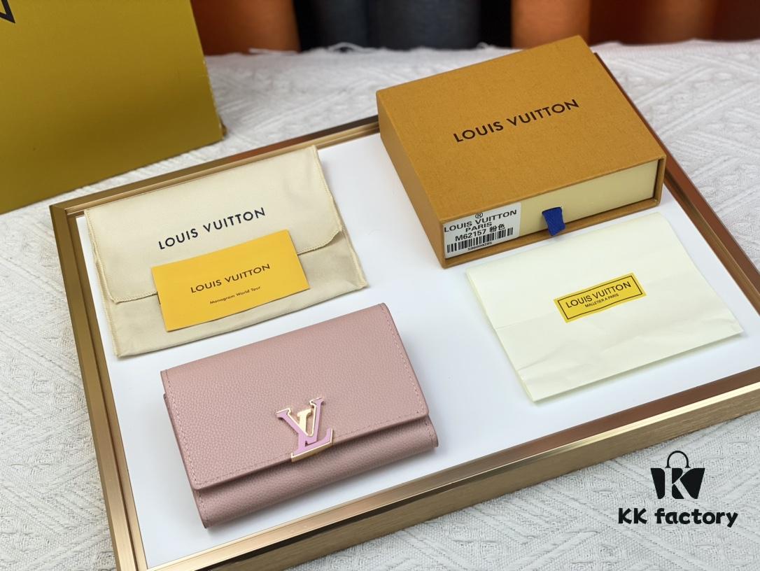 693087fe6e68136f4d9a8850 M62157/62158 Soft Leather Wallet Inspired by Iconic Design Lines