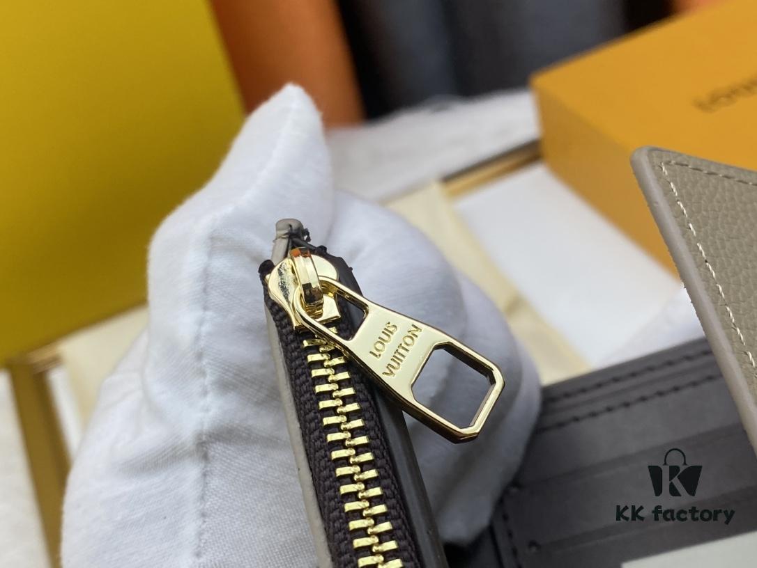 693088026e68136f4d9a885a M62157/62158 Soft Leather Wallet with LV Logo Wrap, Inspired by Iconic Design Lines