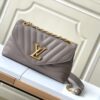 693088166e68136f4d9a8881 LV NEW WAVE Coffee Chain Bag with V-Quilting 58550
