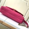 6930881b6e68136f4d9a888c Haiyuan Original M58553 Rose Red LV New Wave Chain Bag with V-Shaped Quilting