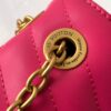6930881d6e68136f4d9a888f Haiyuan Original M58553 Rose Red LV New Wave Chain Bag with V-Shaped Quilting