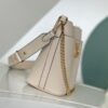 693088296e68136f4d9a88a4 Haivan Official Solo Real Shot Full Leather Bucket Bag Chain Bag Series Lock and Walk Handbag M24006 Black M24638 White M24165 Brown