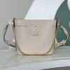 6930882b6e68136f4d9a88ab Haivan Official Solo Real Shot Full Leather Bucket Bag Chain Bag Series Lock and Walk Handbag M24006 Black M24638 White M24165 Brown