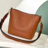 693088346e68136f4d9a88bb Haiyuan Export Genuine Leather Bucket Bag Chain Bag Series Lock and Walk Handbag M24006 Black M24638 White M24165 Brown