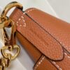 693088356e68136f4d9a88bc Haiyuan Export Genuine Leather Bucket Bag Chain Bag Series Lock and Walk Handbag M24006 Black M24638 White M24165 Brown